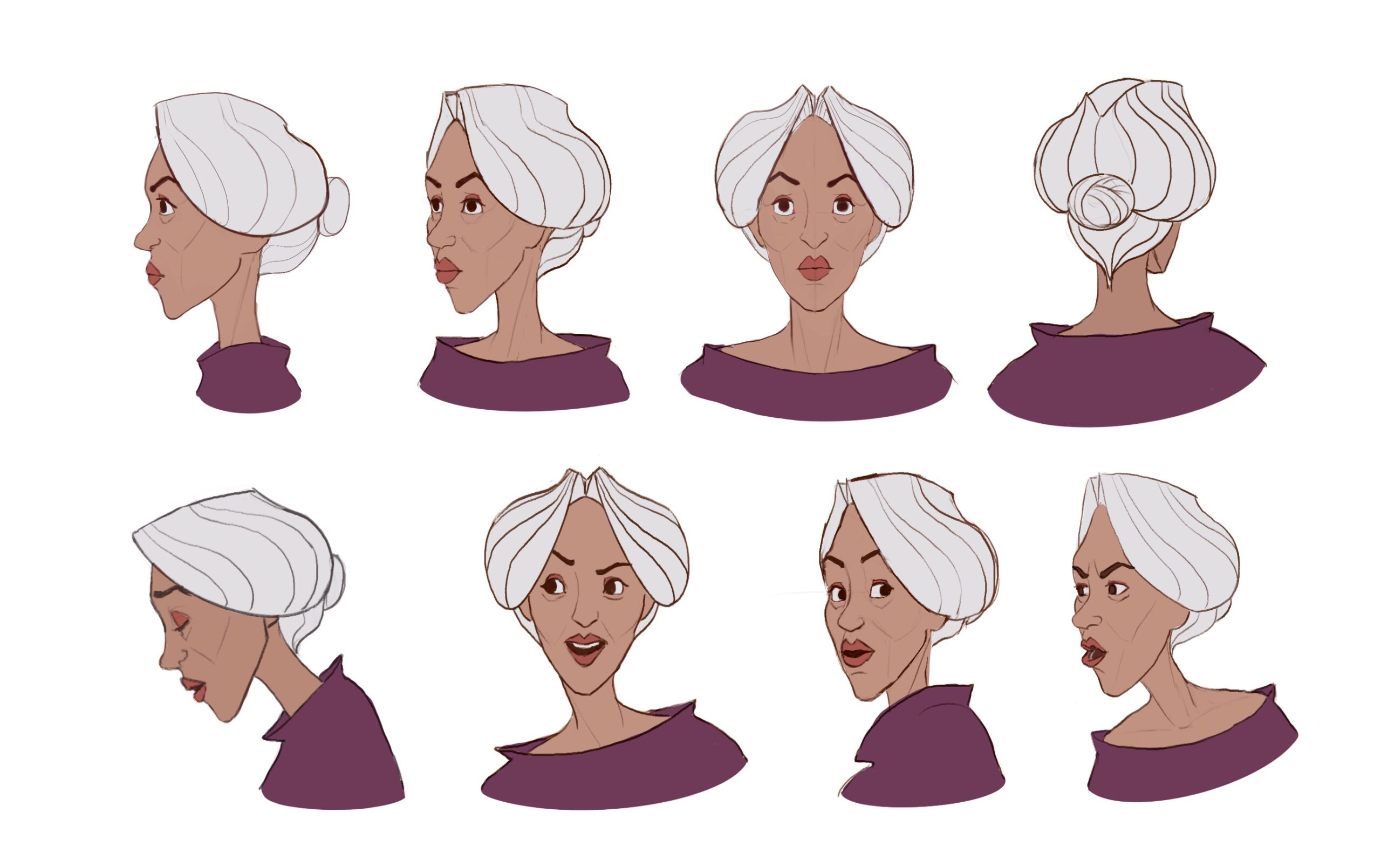 Digital paintings of a character