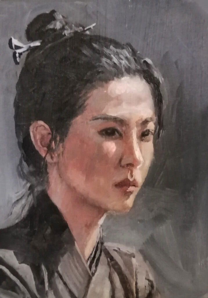 Oil painting portrait