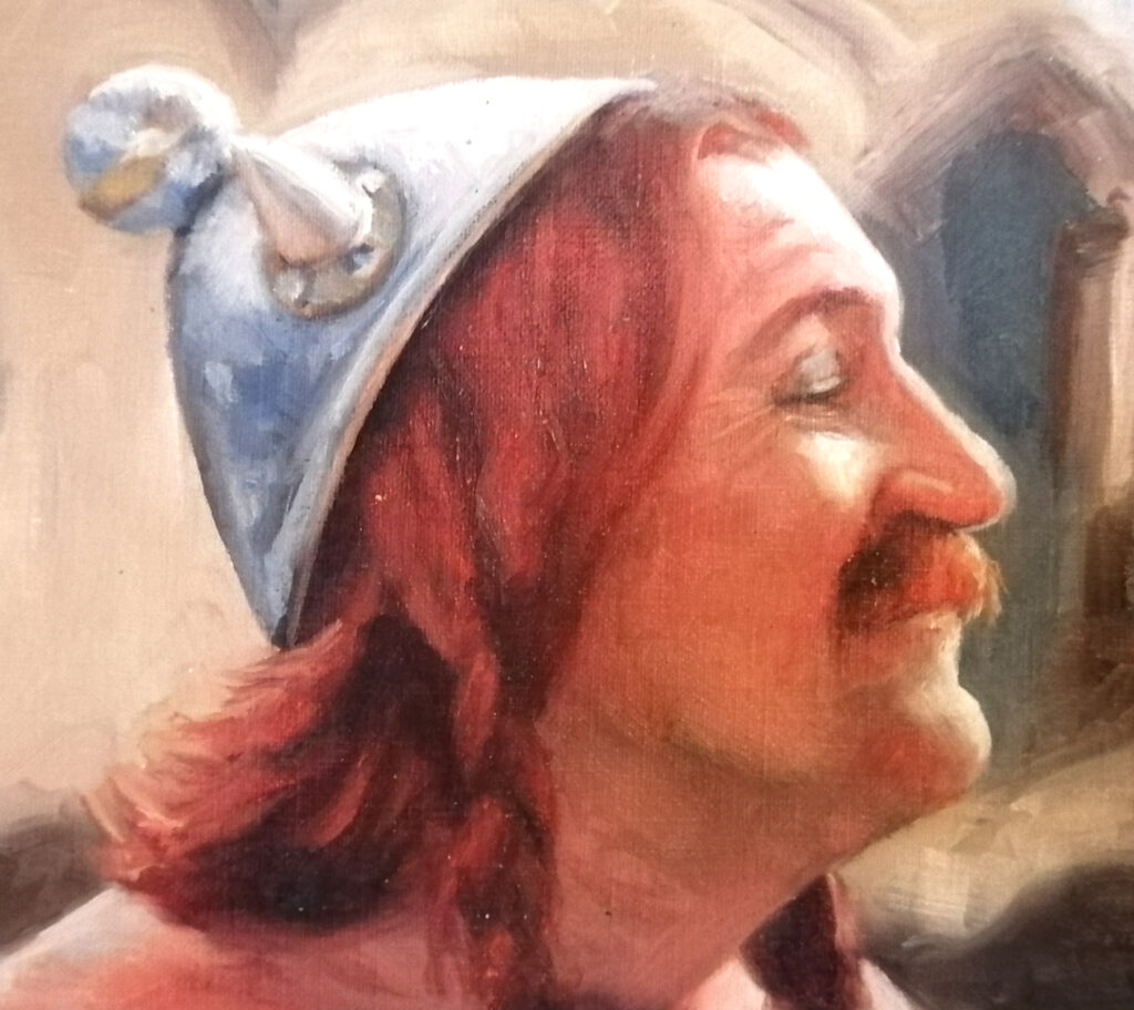 Oil painting portrait