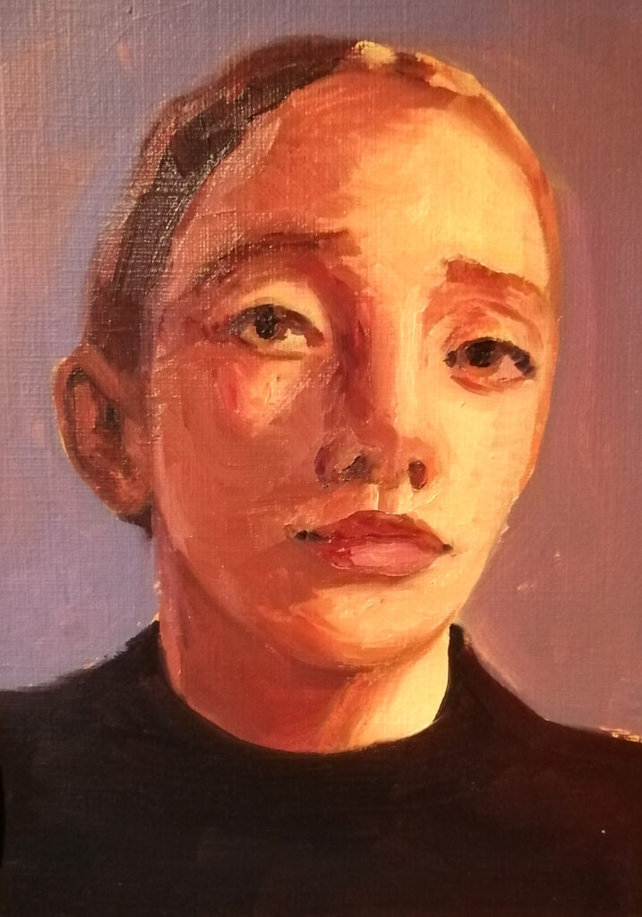 Oil painting portrait