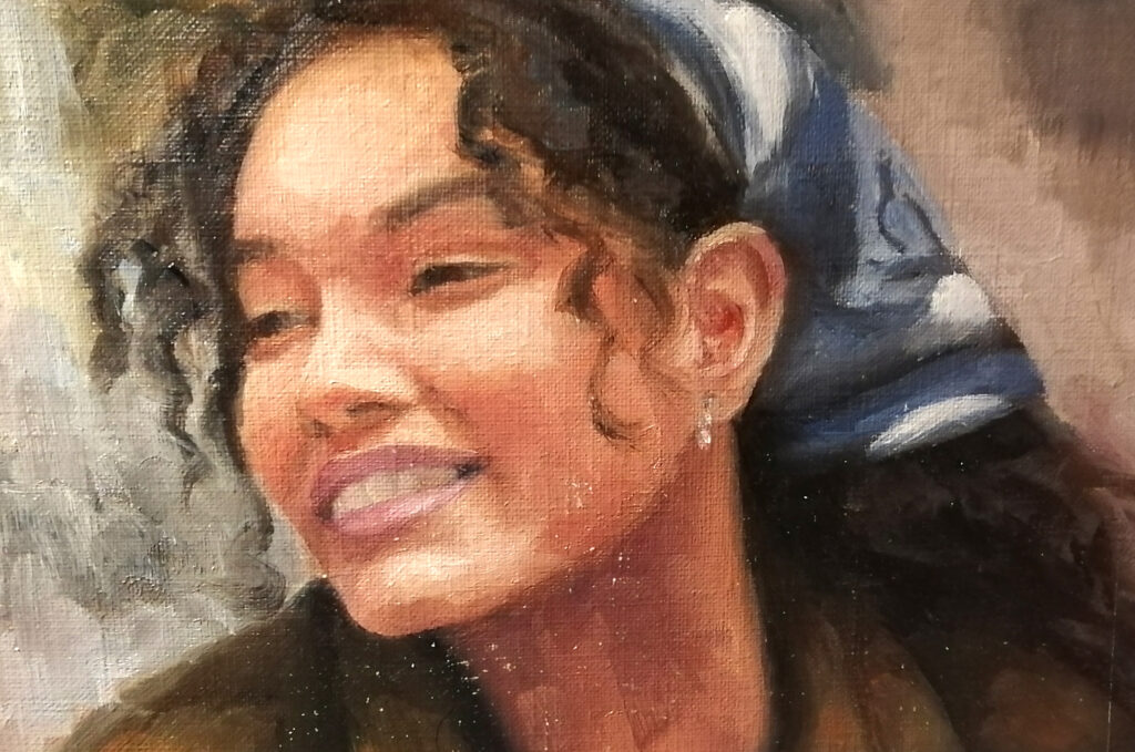 Oil painting portrait